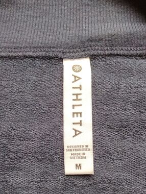 Athleta Studio Barre Sweatshirt Size M Navy NWT